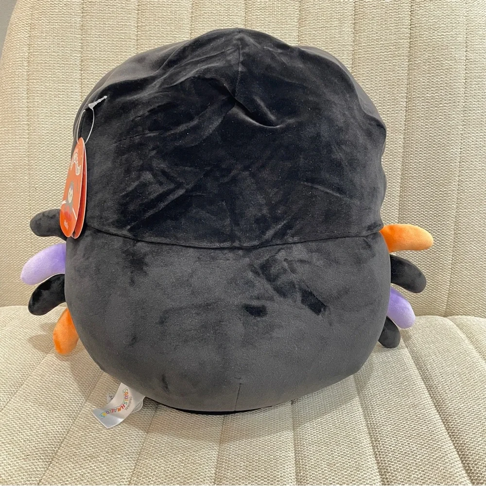 NEW Squishmallows Holly the Owl Halloween‎ Spider Hoodie Plush Black Purple
